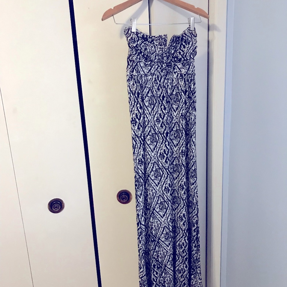 YDE Ladies Black and White Strapless Dress Size Small
